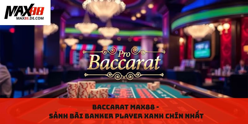 Baccarat MAX88 - Sảnh bài Banker Player xanh chín nhất